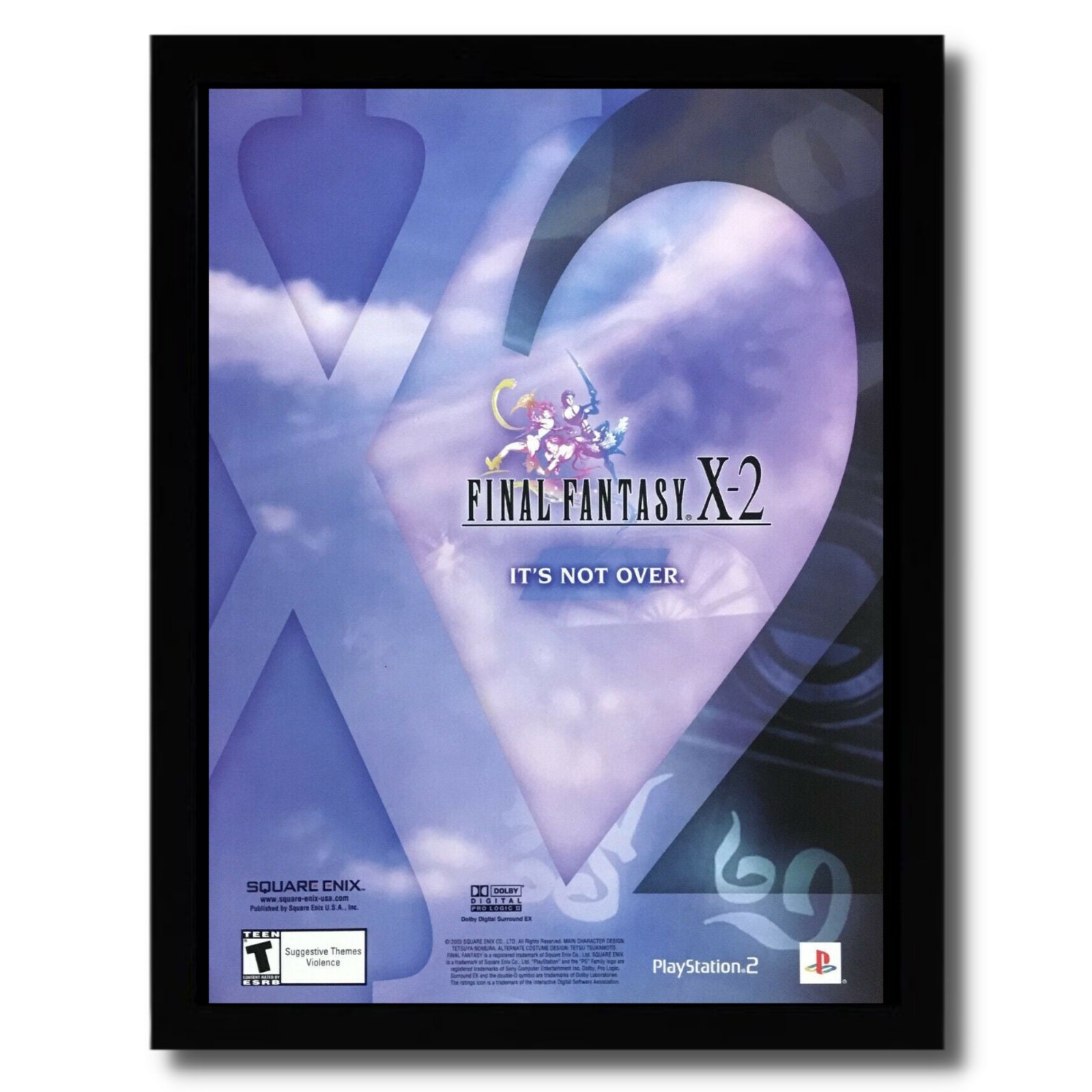 Final Fantasy X-2 Print Ad/poster Official Original PS2