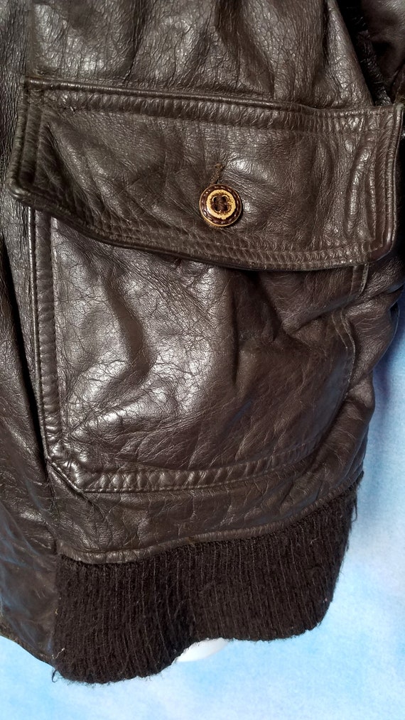 Vintage 1958 U.S. Navy G-1 Bomber Pilot Flight Aviator Jacket