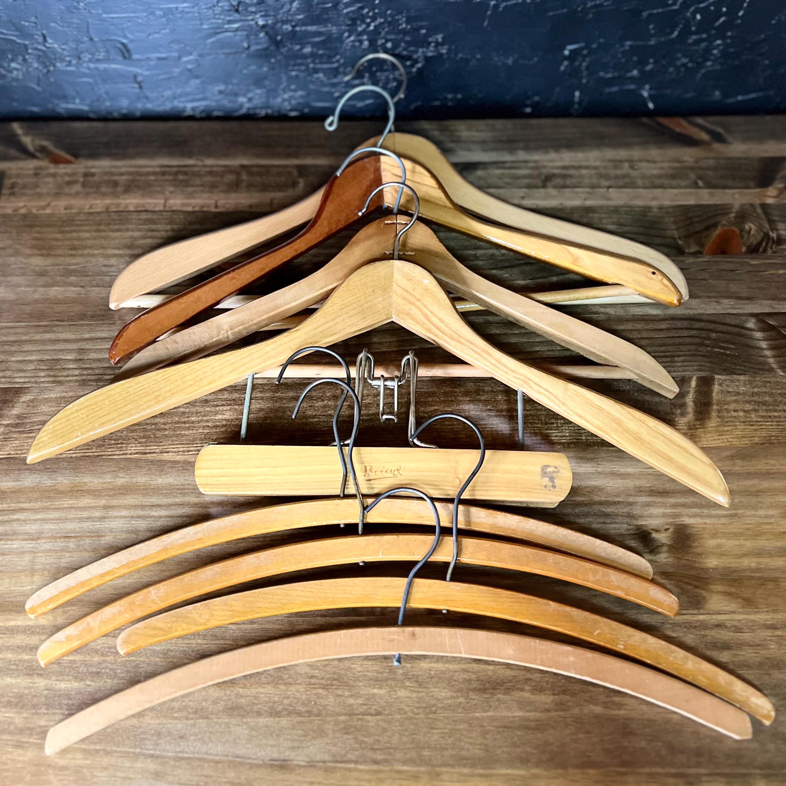 Vintage Wooden Hangers, You Choose, Men's Apparel, Women's Apparel