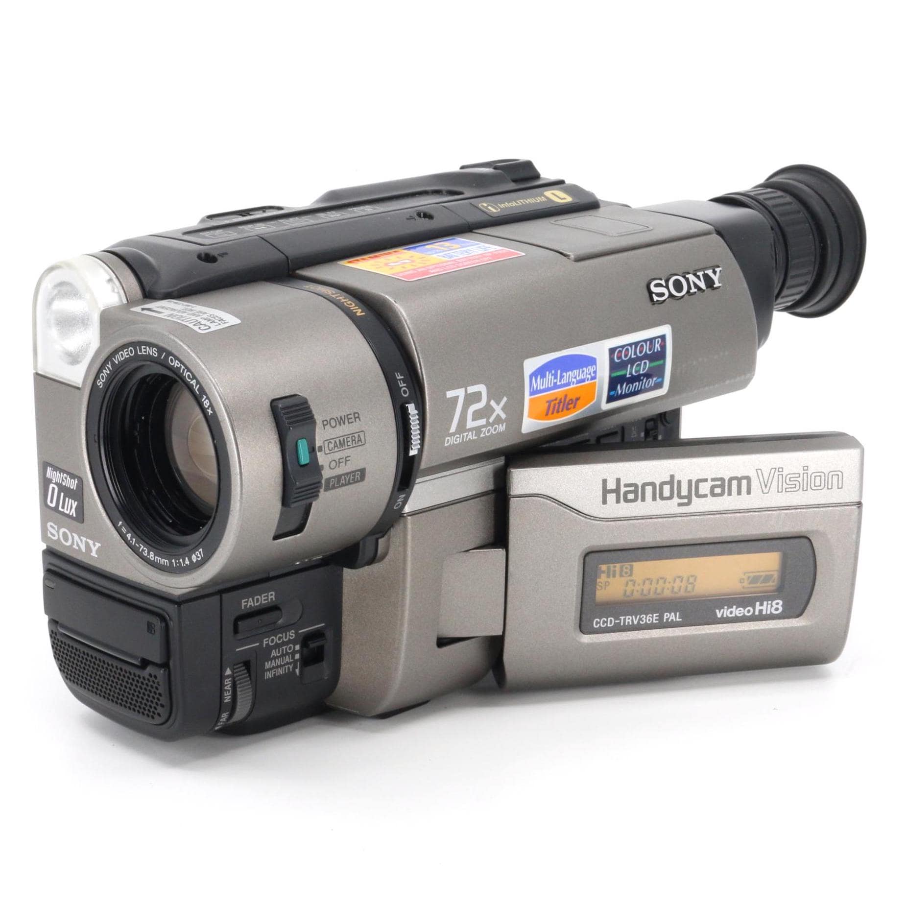GIFT Full Set Sony Handycam CCD-TRV36E Video Hi8 Camera Camcorder