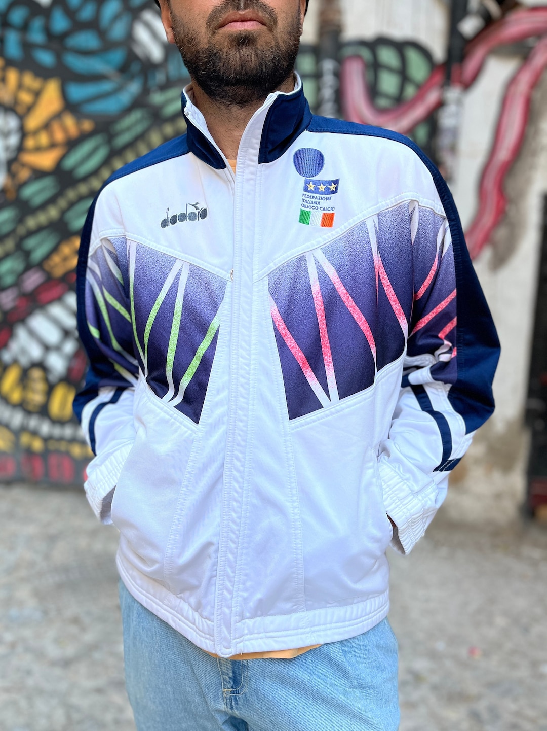 Italy Diadora 1994 World Cup USA Jacket - Track Jacket - Tracksuit