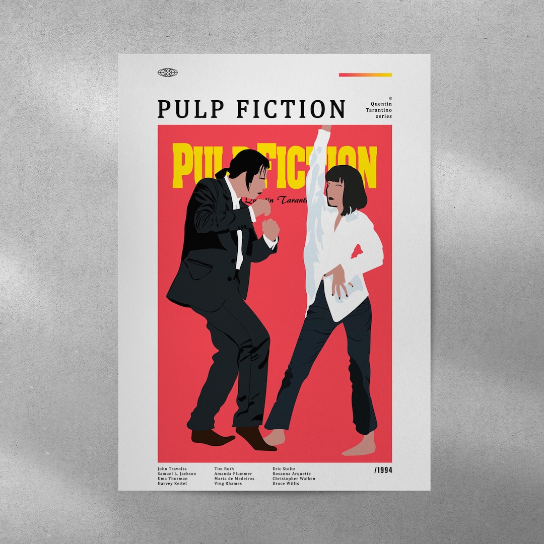 Pulp Fiction Movie Poster, Pulp Fiction Wall Decor,pulp Fiction
