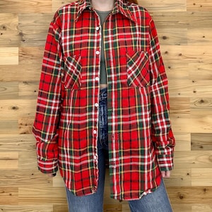 60's Big Mac Jcpenney True Vintage Plaid Flannel Shirt - Etsy