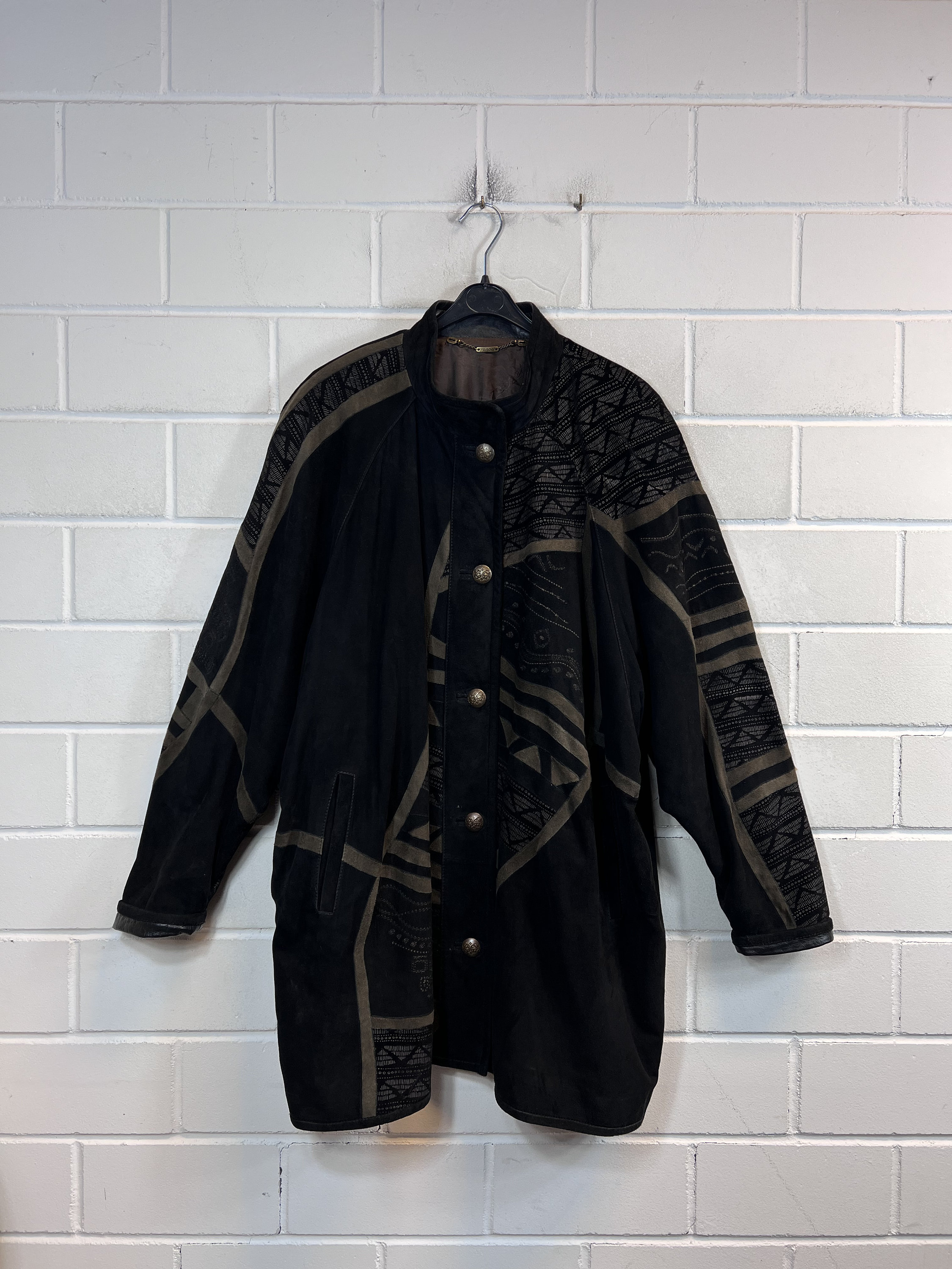 Vintage Zaspel Suede Leather Coat Women's Size L - XXL Suede