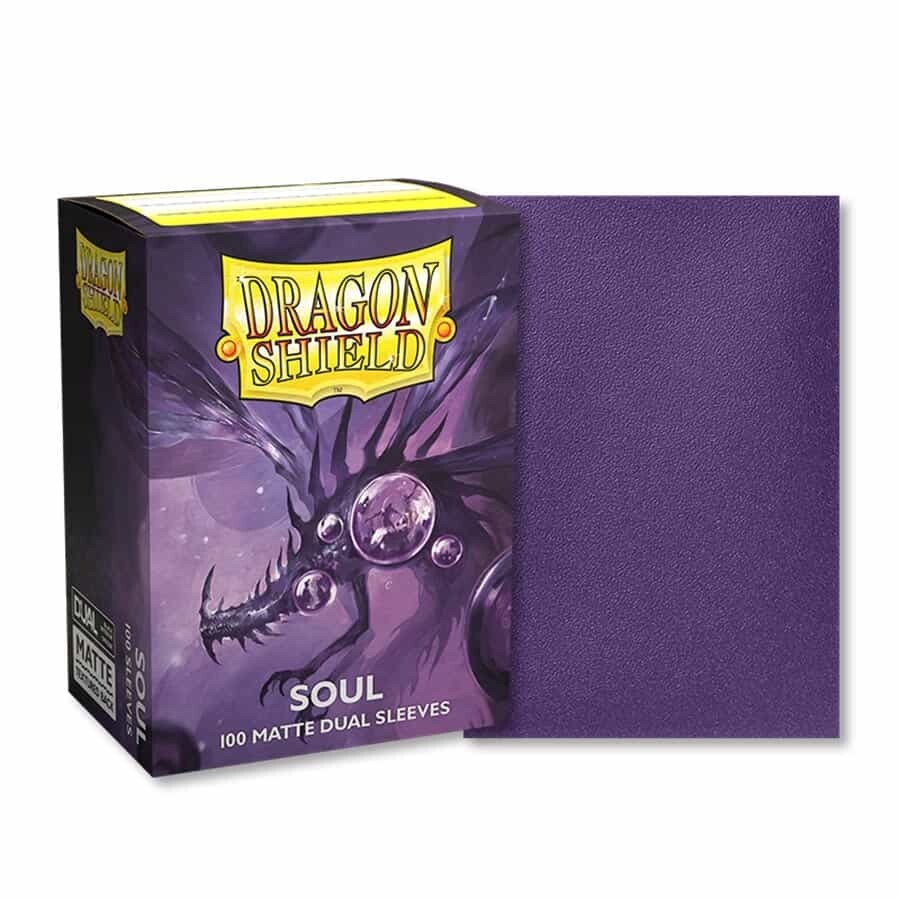 Dual Matte Metallic Soul (Purple) 100 ct Dragon Shield Sleeves