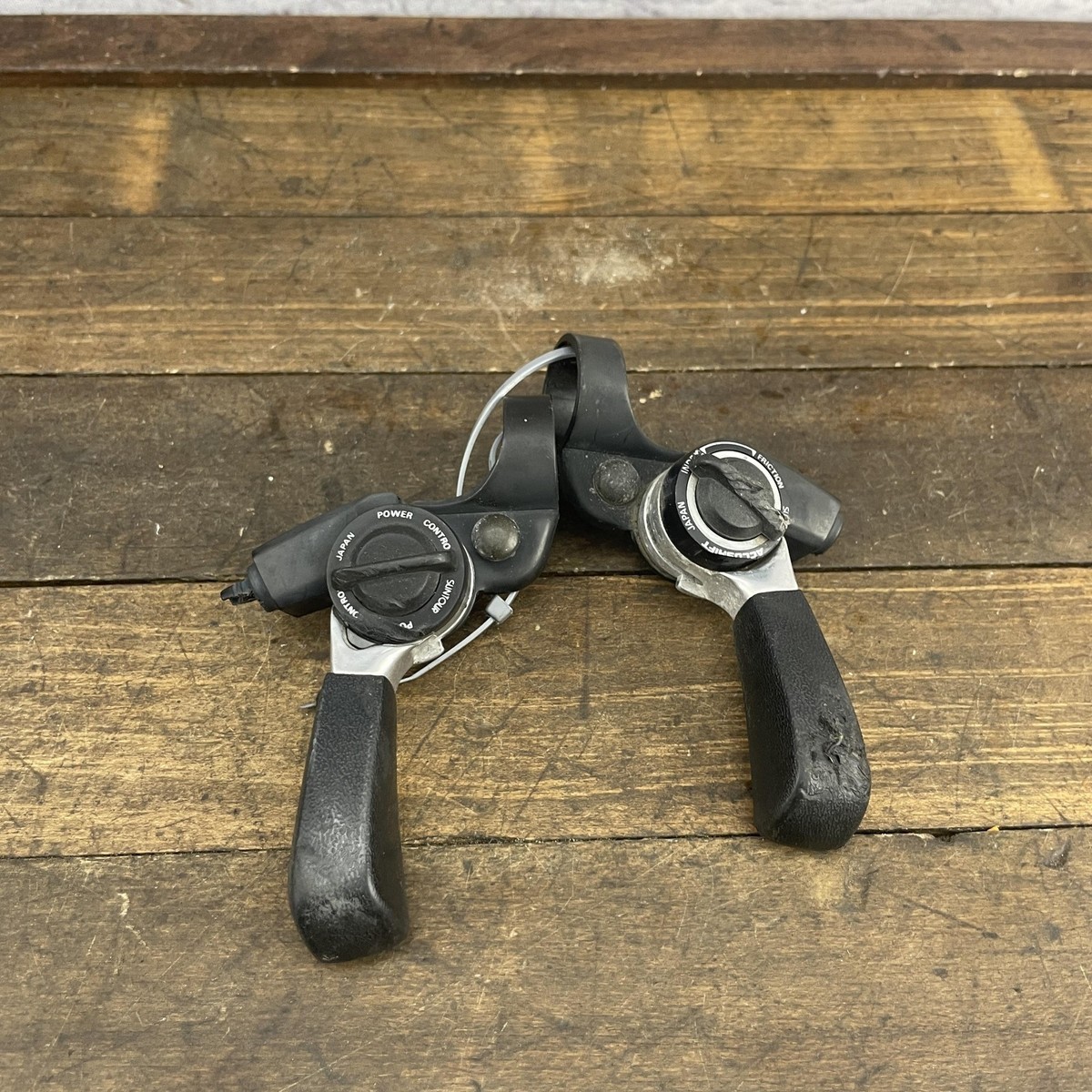 Vintage Suntour Accushift Power Control Shifters 6 Speed Japan MTB