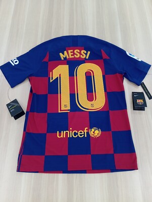Nike Barcelona 19/20 Messi #10 Home Match Jersey (US M Size