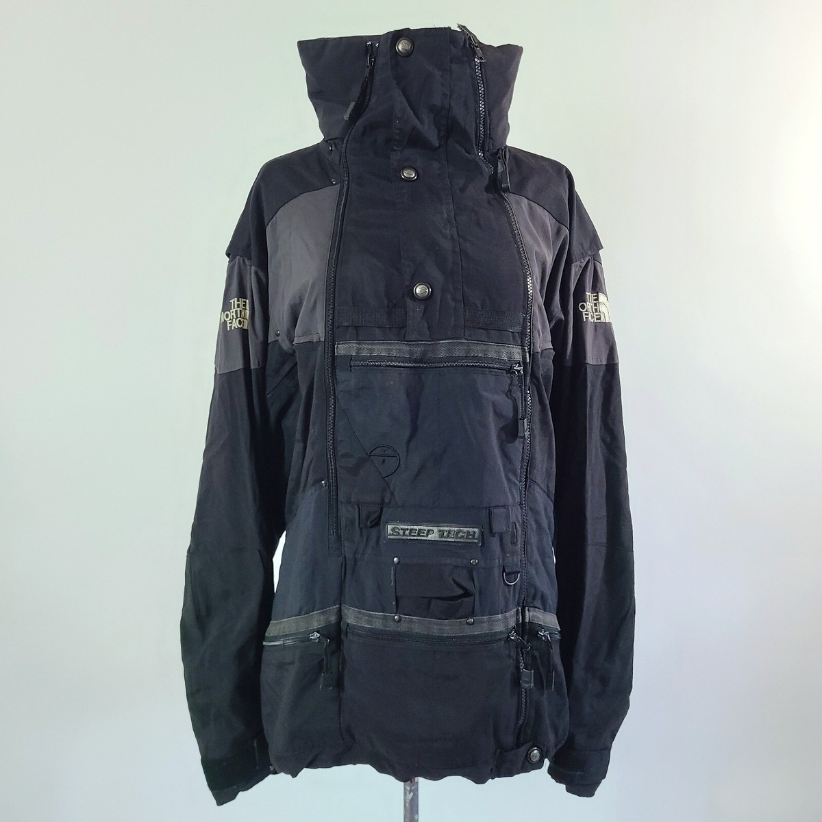 Vintage 90s Black Grey The North Face Steep Tech Apogee Scot