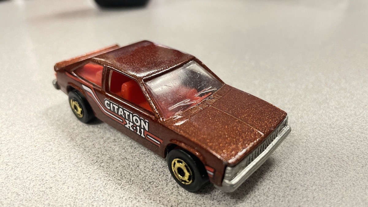 NICE-Vintage Hot Wheels 1980 Chevy Citation X-11 Malaysia Brown