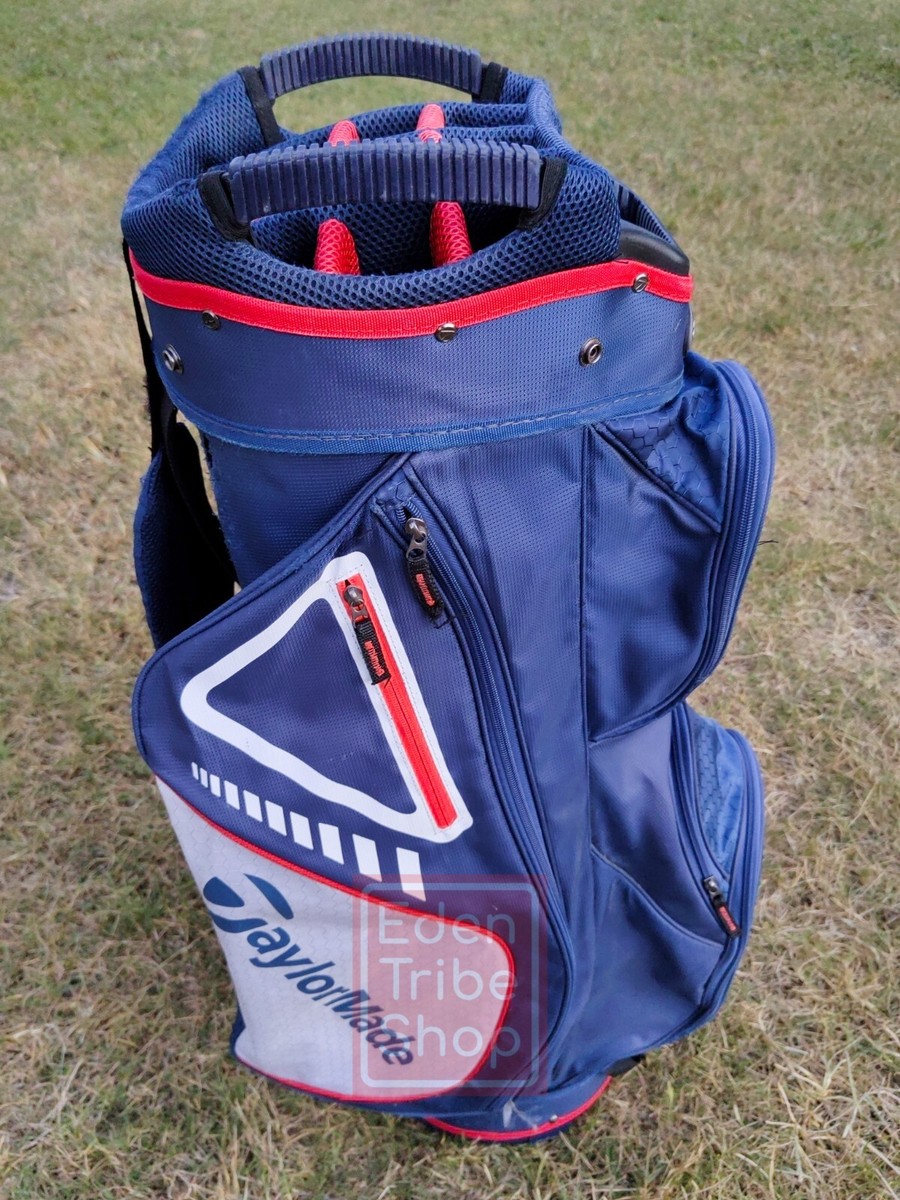 Taylormade Blue/Red/White Dual Strap Carry Stand Bag 15-Way