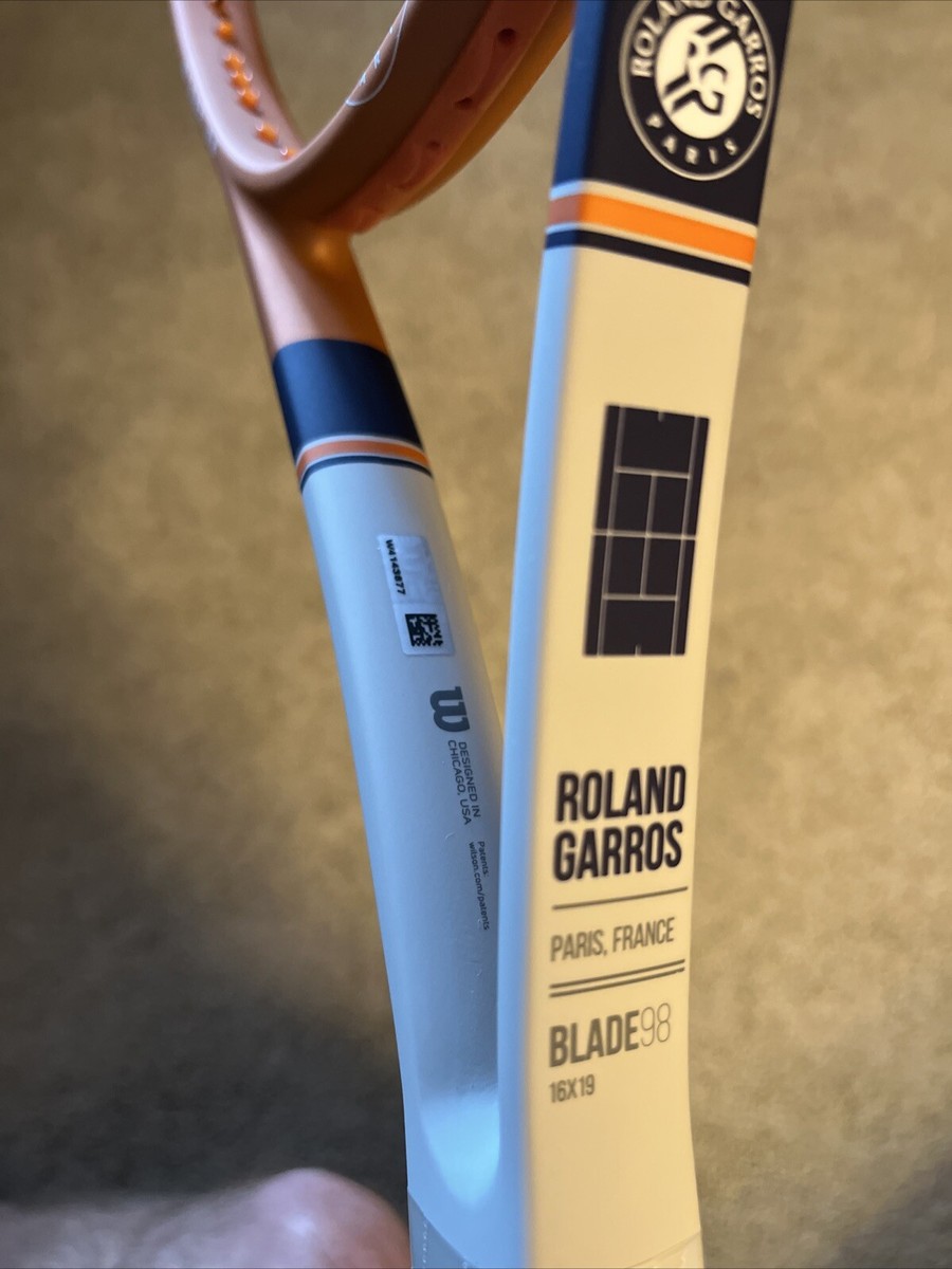 NEW Wilson Blade 98 16x19 v7 Roland Garros Tennis Racquet 4 3/8