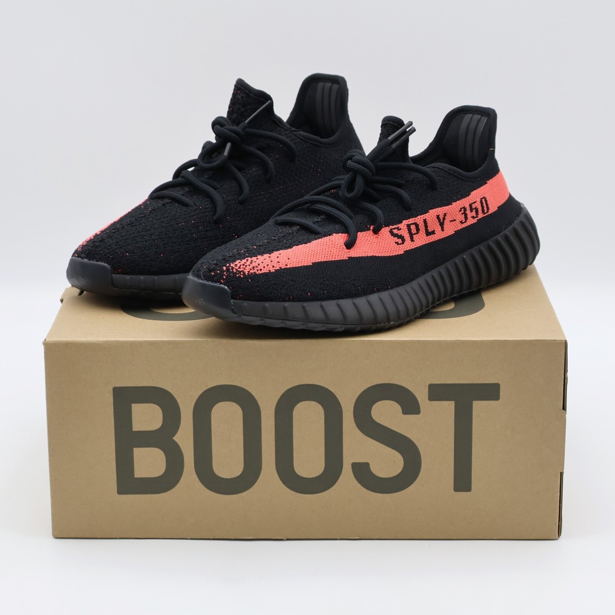 BY9612 adidas YEEZY Boost 350 V2 Core Black Red (Men's) | eBay