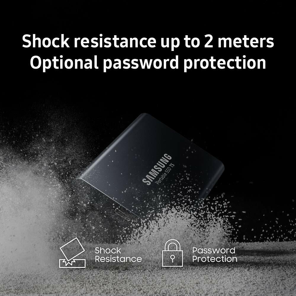 NEW Samsung T5 Portable SSD - 1TB - USB 3.1 External SSD (MU