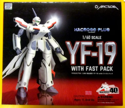 Macross PLUS YF-19 with Fast Pack 1/60 Action Figure Arcadia
