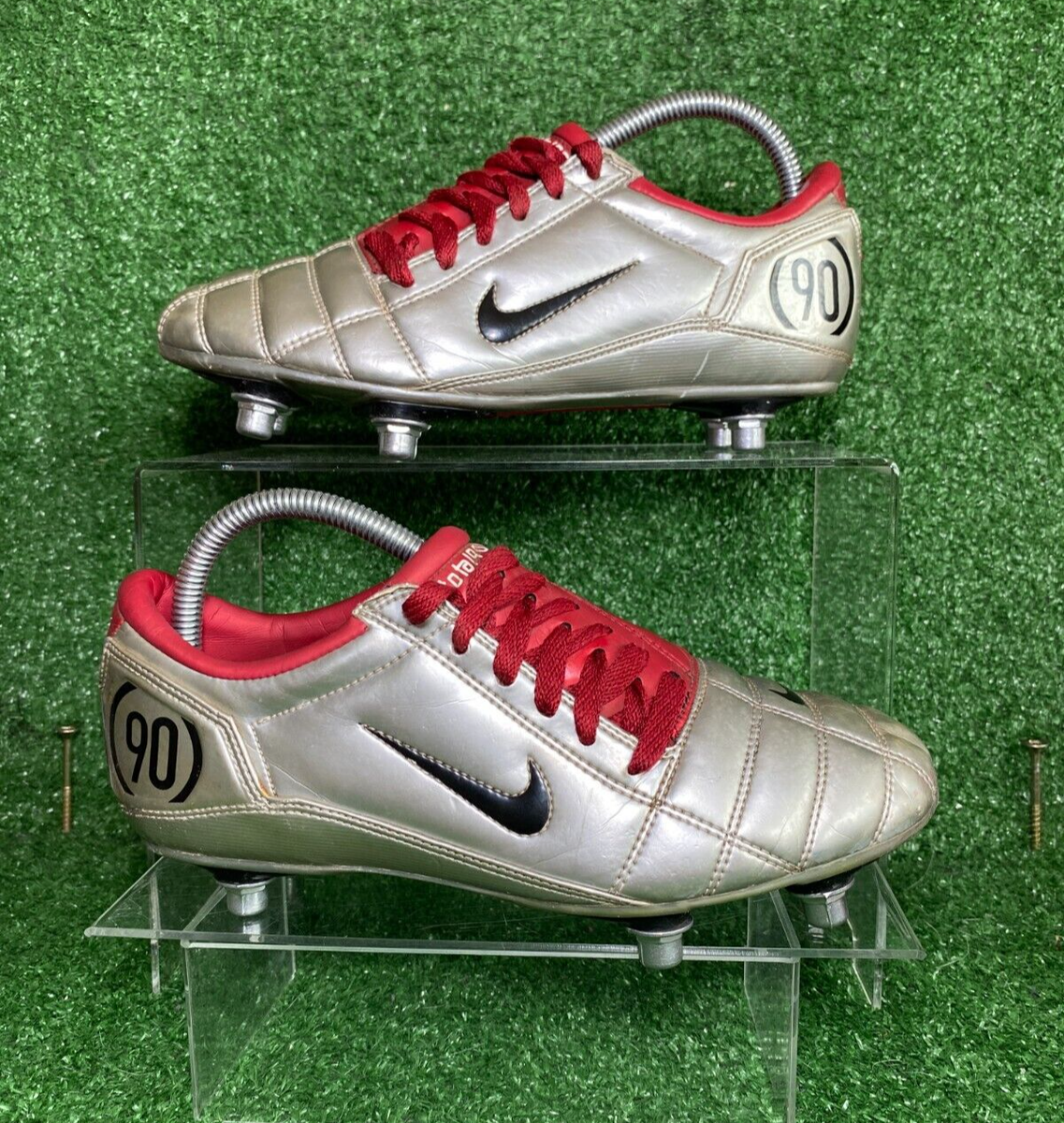 MINT OG 2004 RARE Nike Air Zoom Total 90 III SG Silver Red Elite 7
