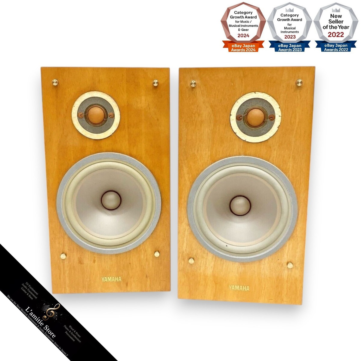 YAMAHA NS-1 Classics 2-way Wooden Speaker Bookshelf NS1 Japan