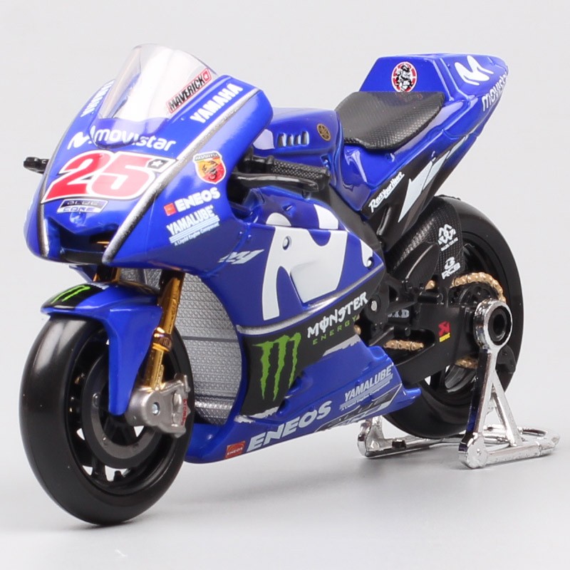 Maisto 1/18 2018 Yamaha YZR-M1 #25 Maverick Vinales Motorcycle