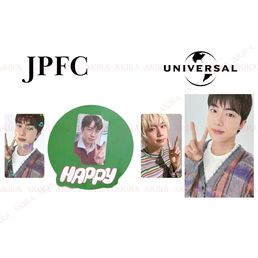 JIN SOLO ALBUM HAPPY JAPAN POB PHOTO CARD POST CARD JPFC ARMY UMS