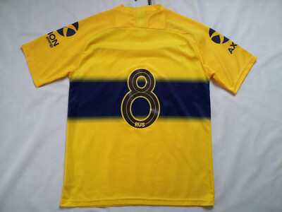 NIKE DRI FIT BOCA JUNIORS #8 SOCCER JERSEY IN SIZE M | eBay