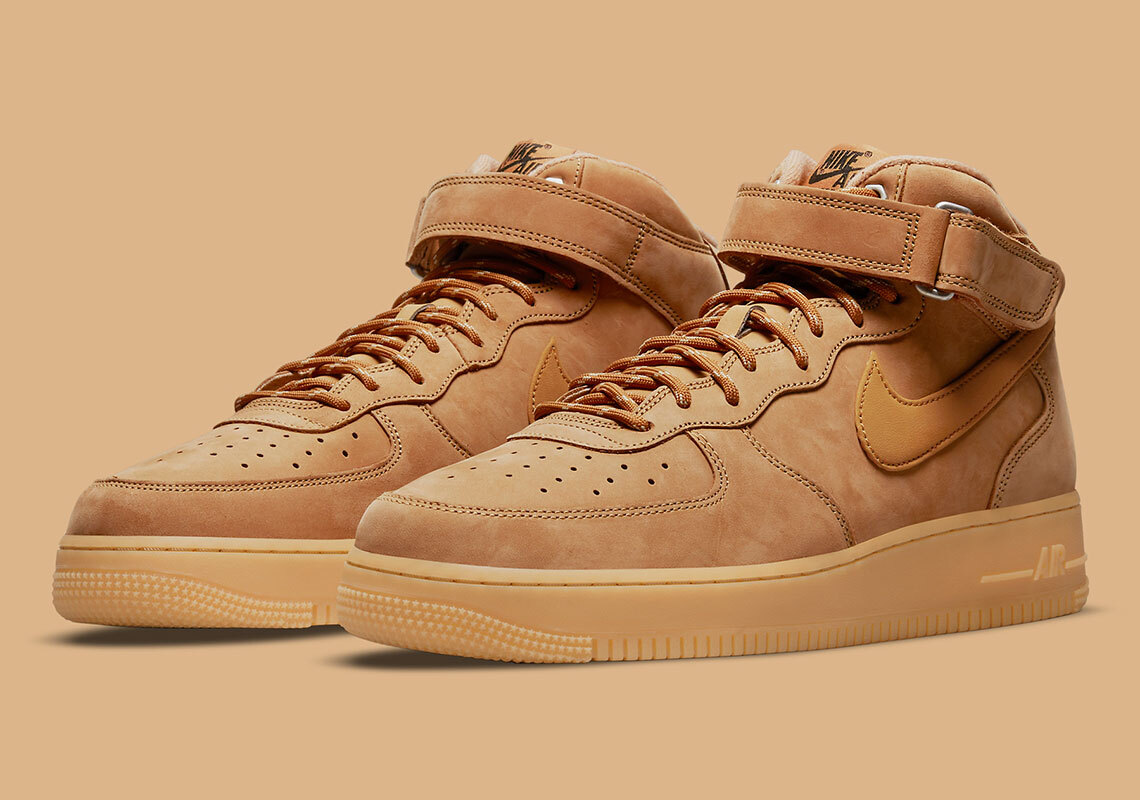 Nike Air Force 1 Mid '07 WB Flax Wheat Gum Light Brown DJ9158-200