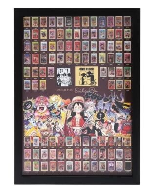 ONE PIECE 25th Anniversary Framed Pins Set 100th Volume Volumes 1