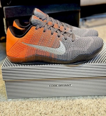 Size 9 - Nike Kobe 11 XI Easter Low Top 2016 Grey Orange 822675