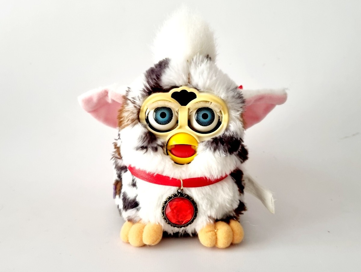 Furby 1998 Snow Leopard, vintage furby toy, furby snow leopard