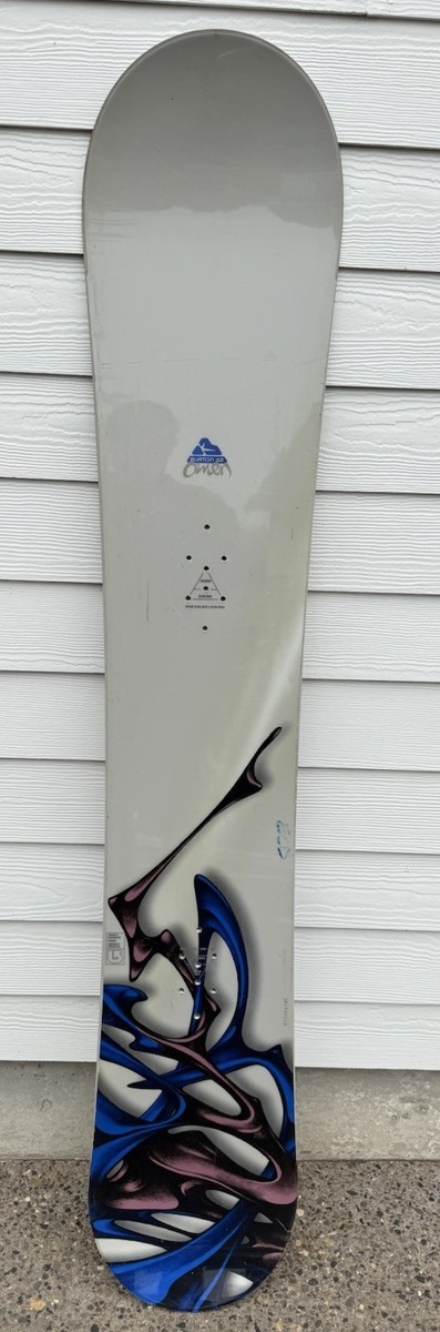 Vintage 2004 Burton Omen 163cm Snowboard Camber Used Great