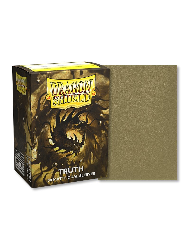 Dragon Shield Sleeves: Matte Dual - Truth (Gold) - Standard Size