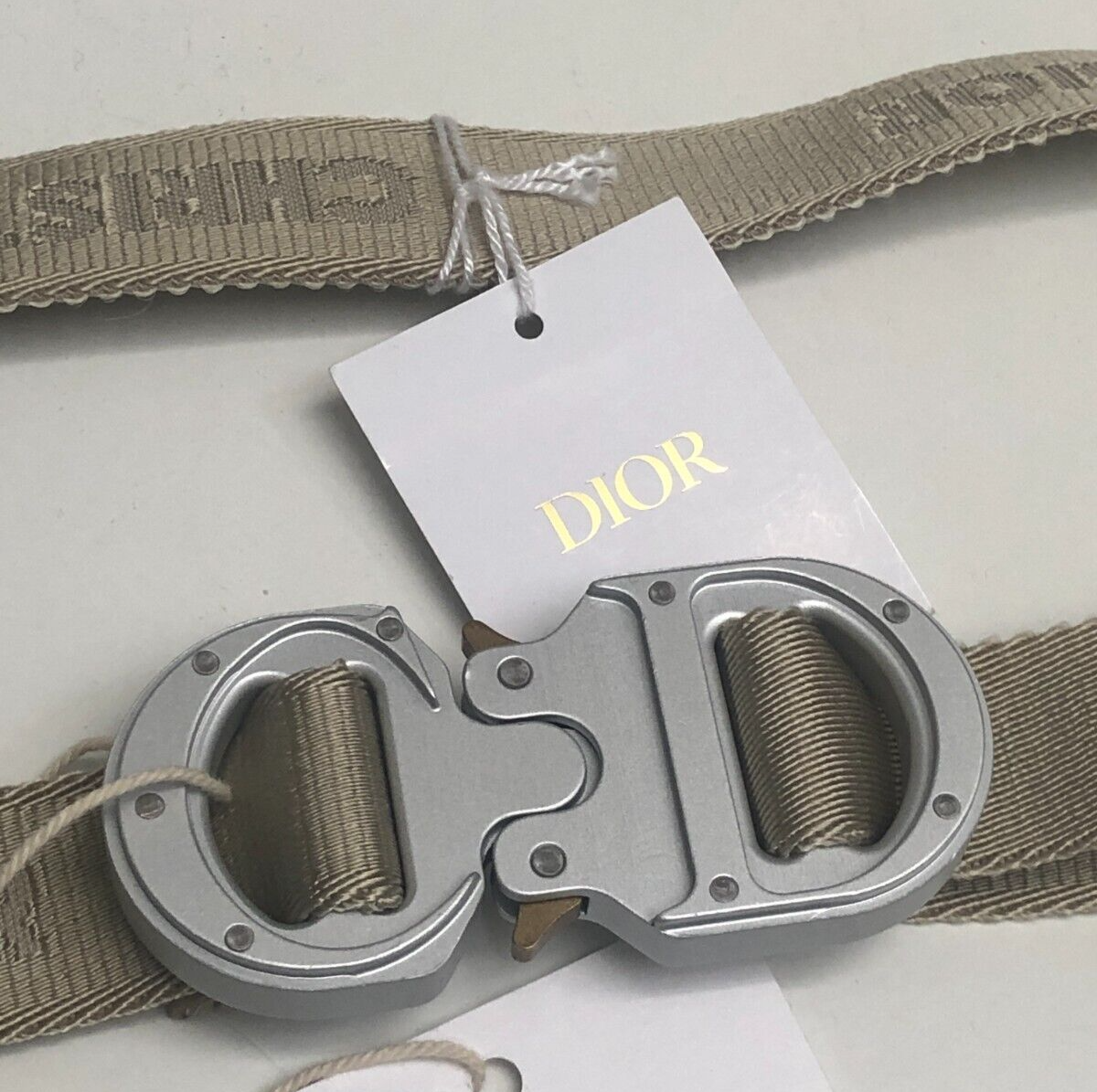 RARE Christian Dior Homme CD Alyx Rollercoaster belt 100 beige