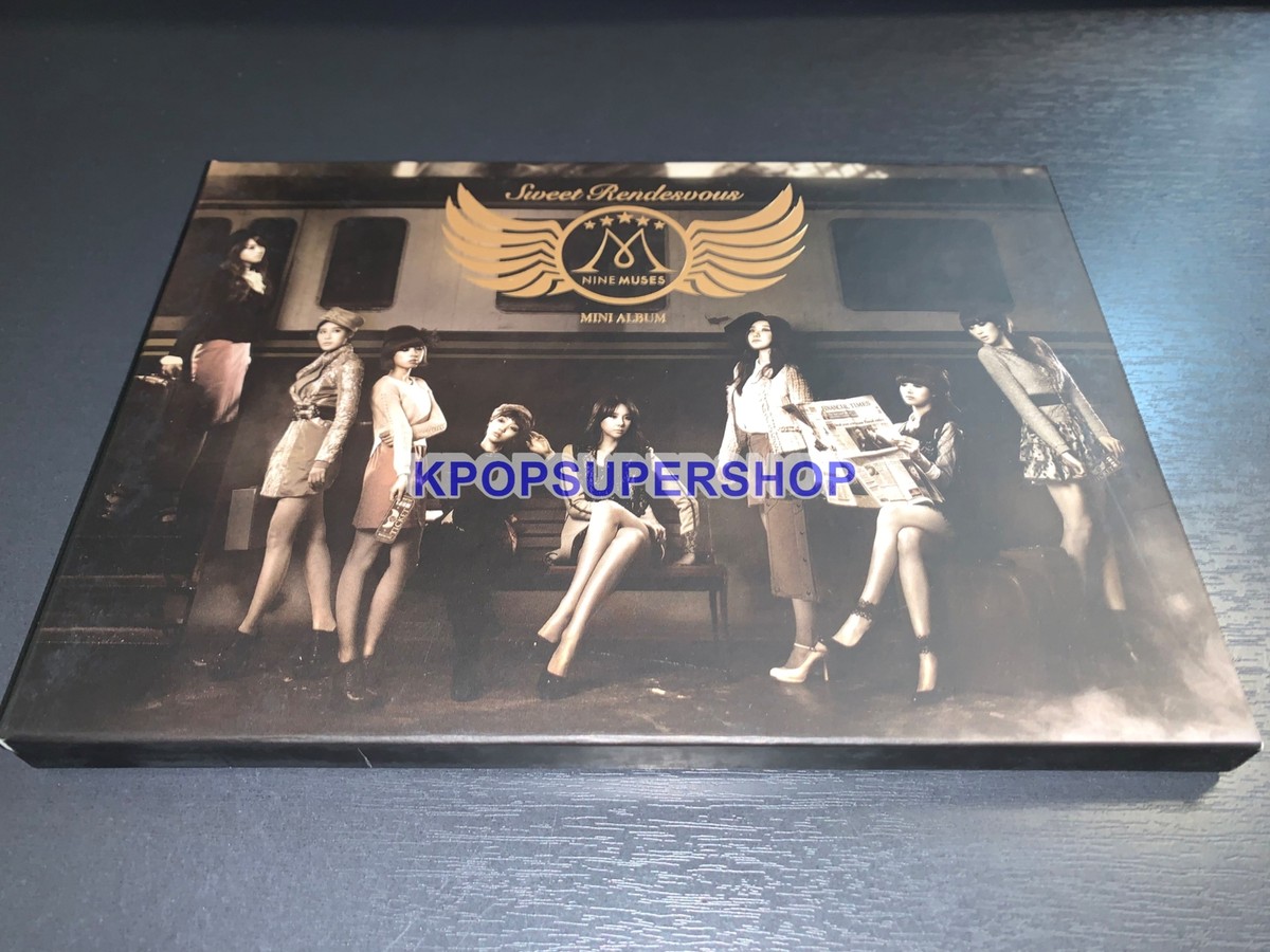 Nine Muses 1st Album Sweet Rendezvous CD Large Member Postcards