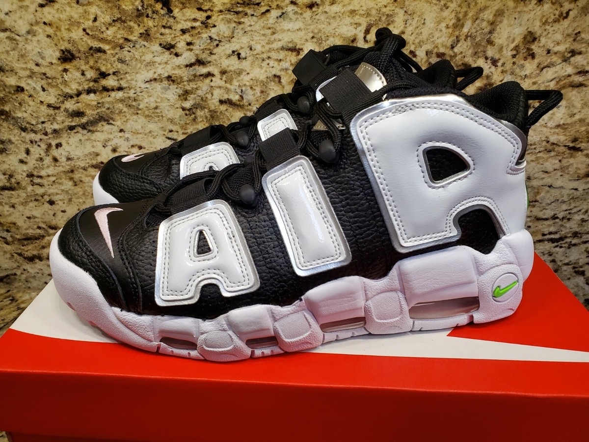 Nike Air More Uptempo White Black Green DN8008-001 Women's Size 10