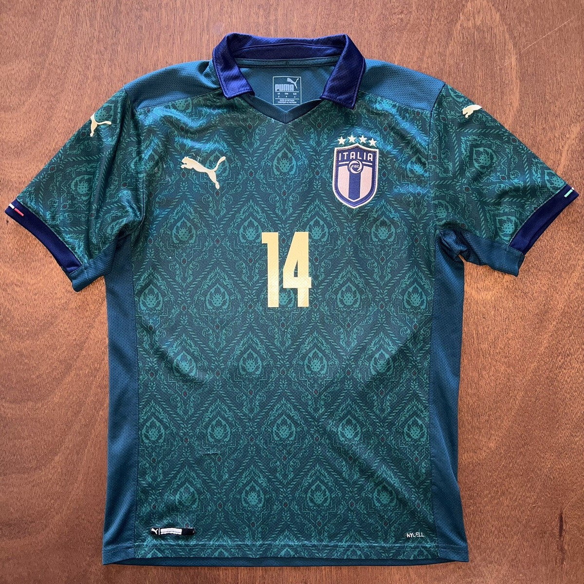 Puma Italy 2019/2020 Renaissance CHIESA #14 third Jersey Size SM