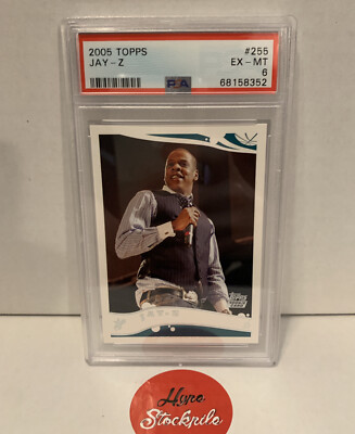 2005 Topps Jay-Z Rapper Rookie Card RC #255 PSA 6 EX-MT | eBay