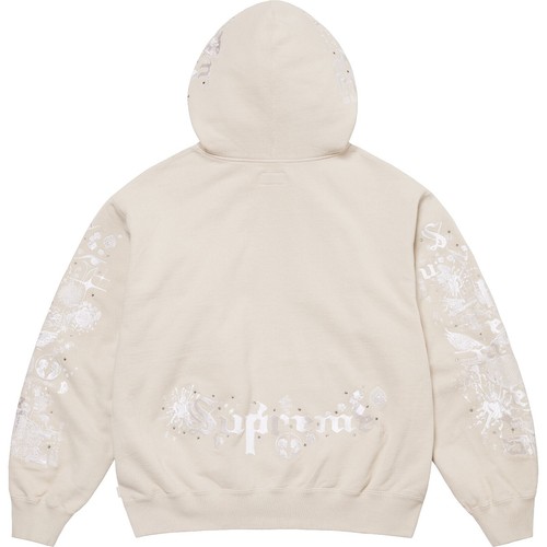 Supreme Bone Zip Up Sweatshirt Hot Pink 2018 (FW18SW17) Men's Size