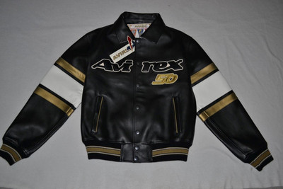 AUTHENTIC Avirex 50th ANNIVERSARY LIMITED Jacket MENS BLACK GOLD