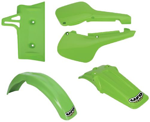 Ufo Kawasaki KX60 Plastic Kit Front & Rear Fender, Radiator Shroud