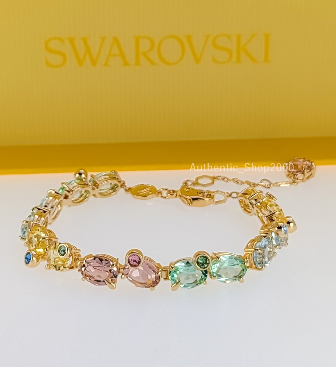 New 100% Authentic SWAROVSKI Multicolored Crystal Gema Tennis