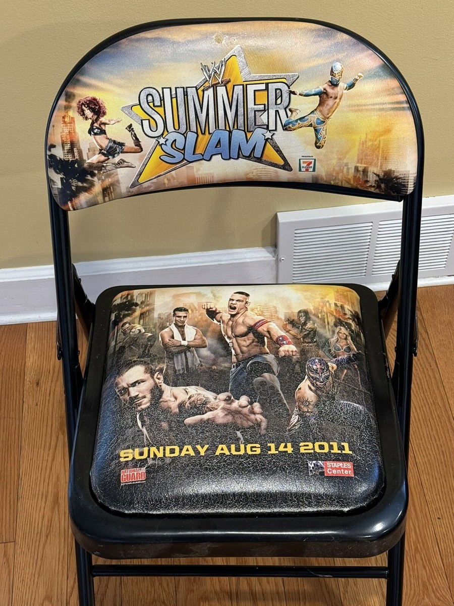 WWE Summerslam 2011 Ringside Folding Chair Seat WWF See Photos | eBay