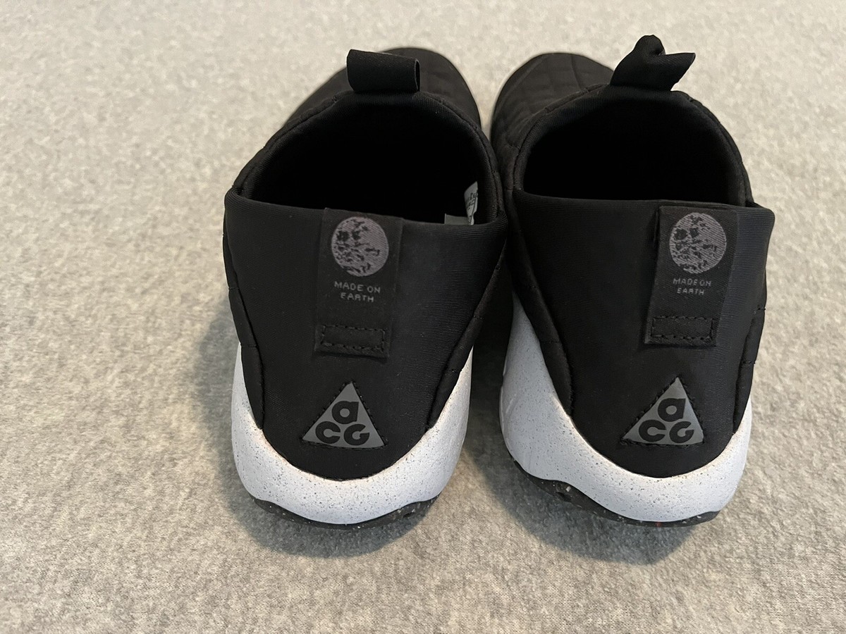 Nike ACG Moc 3.5 Slip On Shoes Black Gray DJ6080-001 Mens 6 Womens