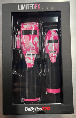 Babyliss Pro Limited FX+ Pink Camo Clipper and Outlining Trimmer