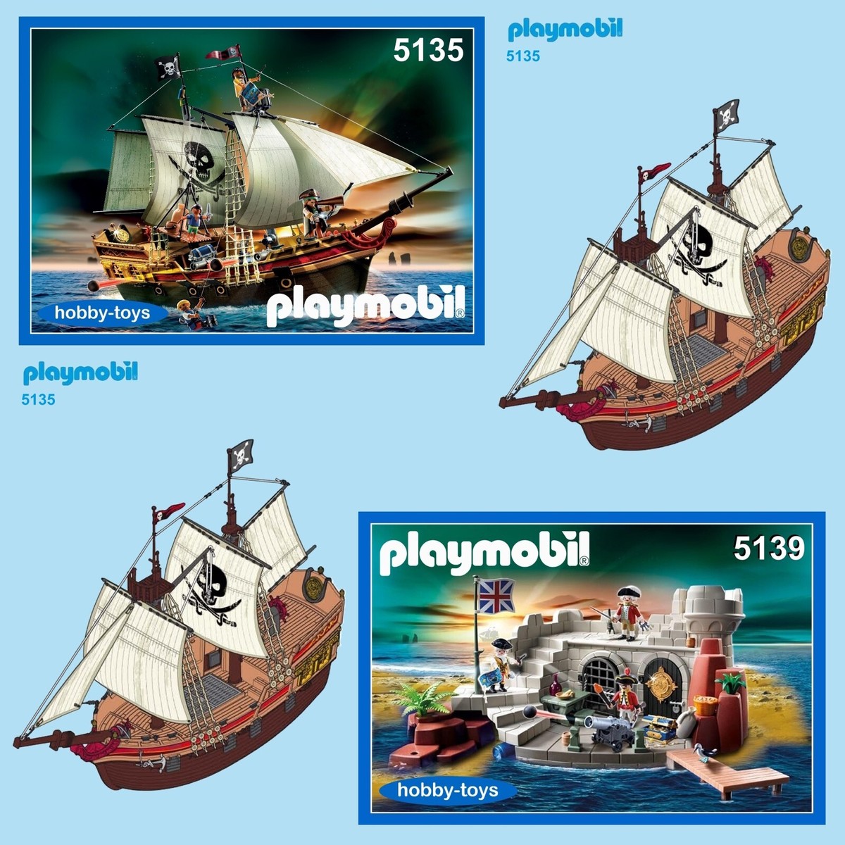 PLAYMOBIL * PIRATE SHIP 5135 5136 5137 5138 5139 * SPARE PARTS