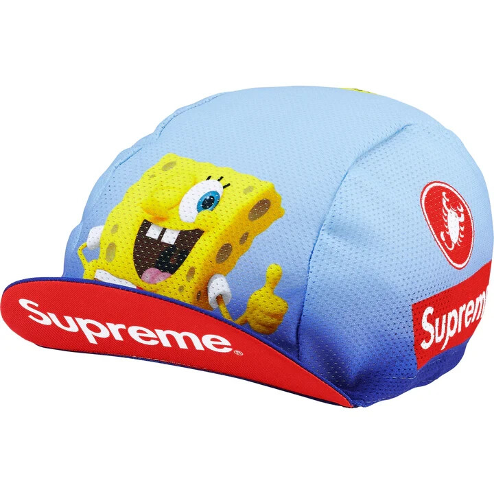Supreme SpongeBob SquarePants Castelli Cycling Cap Blue | eBay