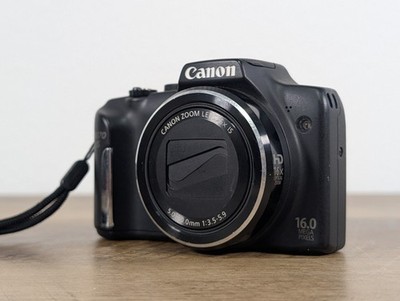 Canon PowerShot SX170 IS 16.0MP Digital Camera - Black for sale