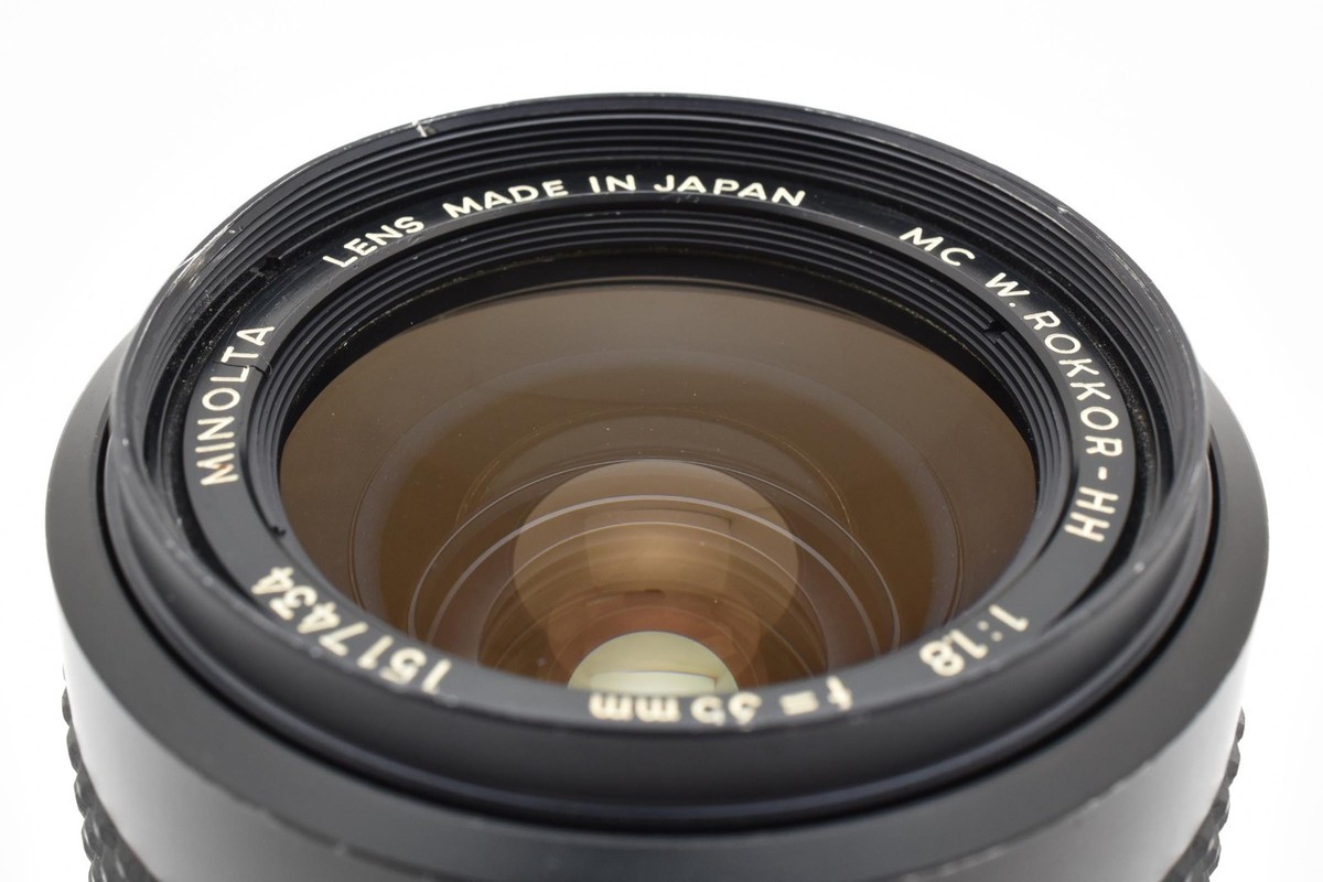 MINT ] MINOLTA MC W.ROKKOR HH 35mm f1.8 Wide Angle Lens From JAPAN