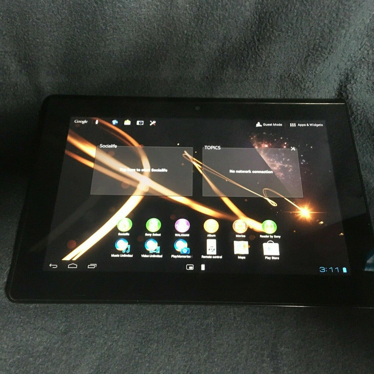 Sony Tablet S SGPT111 16GB, Wi-Fi, 9.4in - Black for sale online