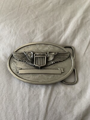 USAF / USAF Pilot Wings Belt Buckle 1983 The Buckle Connection New