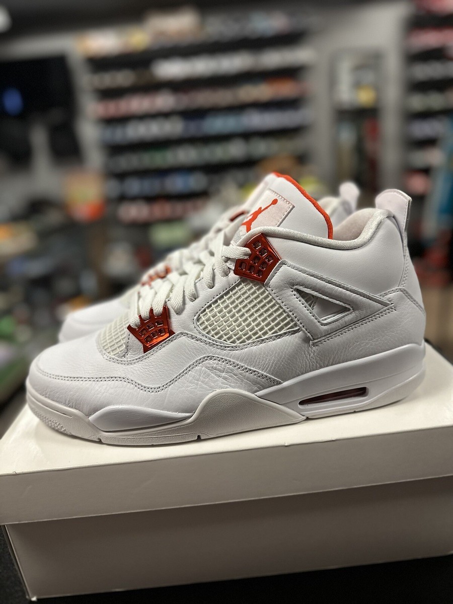 Size 13 - Air Jordan 4 Retro Orange Metallic for sale online | eBay