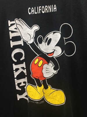 Vintage 90s Disney Mickey Mouse California Velva Sheen Tee Shirt