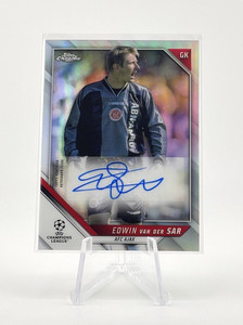 2022 Topps Chrome VAN DER SAR 直筆サインカード Edwin Van Der Sar